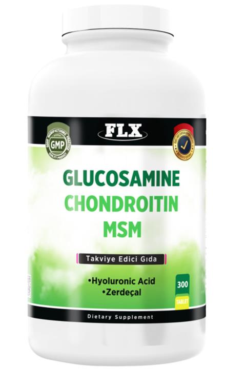 FLX Glukozamin Kondroitin Msm Hyaluronic Acid Zerdeçal 300 Tablet