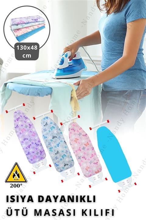 Nandy Home 130x48 Cm Isıya Dayanıklı Ütü Masası Kılıfı