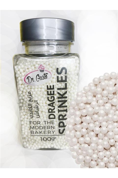 Dr. Gusto Donut Pasta Süsleme 2mm Boncuk Şeker 100gr