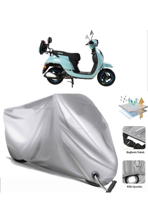 CoverPlus Arora Ar 50-8 Espresso Motosiklet Brandası (bağlantı Ve Kilit Uyumlu)