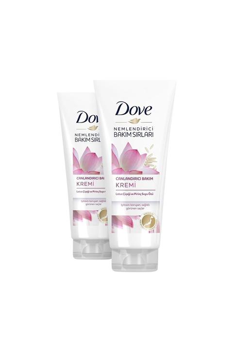 Dove Lotus Çiçeği ve Pirinç Suyu Özlü Canlandırıcı Saç Bakım Kremi 170 ml X 2