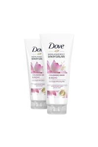 Dove Lotus Çiçeği ve Pirinç Suyu Özlü Canlandırıcı Saç Bakım Kremi 170 ml X 2