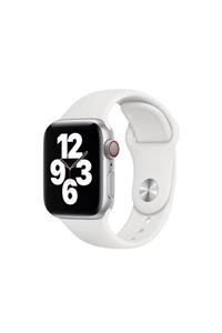 Apple Watch 1 2 3 4 5 6 Se 38 - 40 Mm Klasik Spor Silikon Kordon Beyaz