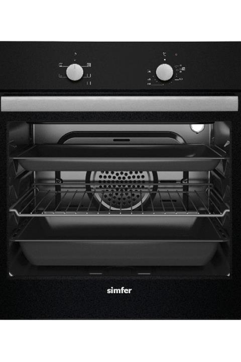Simfer 7350 Siyah 6 Fonksiyon Elektro Turbo Ankastre Fırın