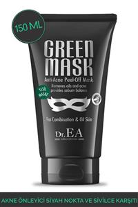 Dr. EA Laboratories Akne Önleyici Siyah Nokta Ve Sivilce Karsiti Soyulabilir Yesil Maske 150 ml