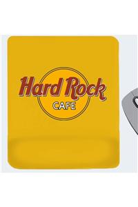 Coutoo Hard Rock Cafe Baskılı Bilek Destekli Mousse Pad