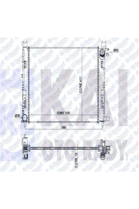 Parçafoni Su Radyatoru Renault Clıo Iv 12mm Symbol Iıı Romanya Al/pl/brz