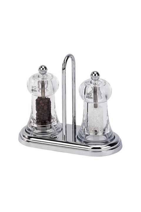 Peugeot Galeri Kristal Standlı Brasserie Karabiber Ve Tuz Değirmen Seti 11 Cm