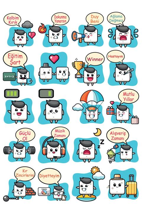 colortouch Sticker Set 3-(defter-ajanda-planner Için Etiket Seti)