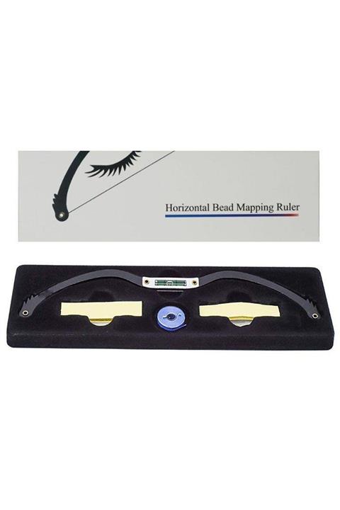 Lalvolin Kalıcı Makyaj, Microblading Kaş Işaretleme Ve Ölçüm Cetveli Ip Tasarımlı Su Terazili Cetvel