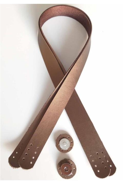 angel çanta aksesuar Tek Kat Suni Deri 2.4.x70 Çift Sap Ve Derili Mıknatıs