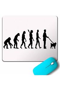 Kendim Seçtim Evolutıon Pug Evrim Dog Köpek Gezdirme Mouse Pad