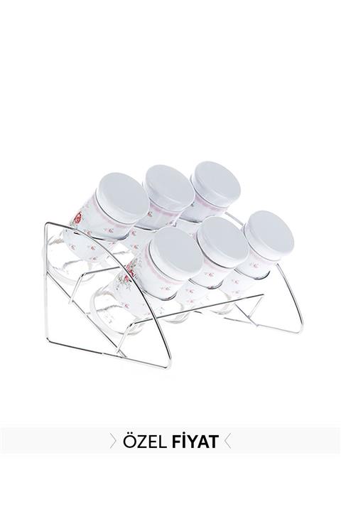 BİEV 6'lı Pretty Rose Baharatlık Seti Alg2205