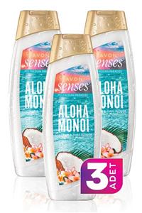 AVON Senses Hindistan Cevizi ve Tiare Çiçeği Duş Jeli 500ml - 3'lü Paket