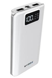 Syrox 20.000 Mah Dijital Ekranlı Powerbank Pb107 Beyaz