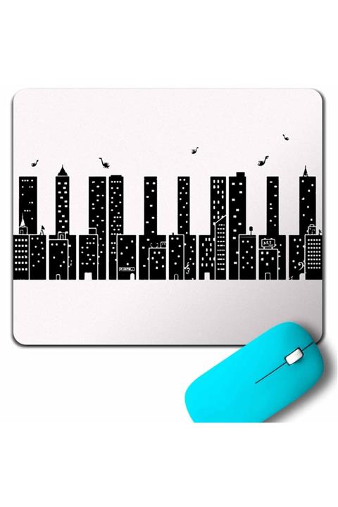 Kendim Seçtim Pıano Skylıne Piyano Yukarıdaki Tehlike Mouse Pad