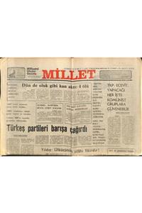 Gökçe Koleksiyon Millet Gazetesi 18 Temmuz 1978