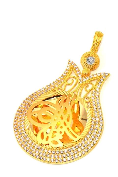 SılaGold 14 Ayar Tuğra Altın Kolye Ucu