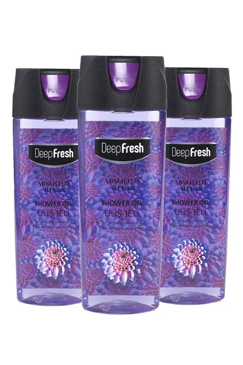 Deep Fresh Pratik Kapaklı Duş Jeli Absolute Relax 3 X 500 Ml