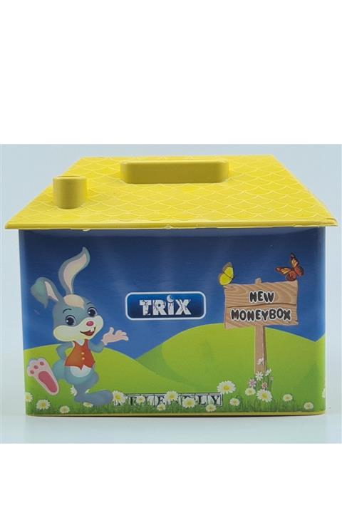TRİX Sarı Ev Anahtarlı Kumbara