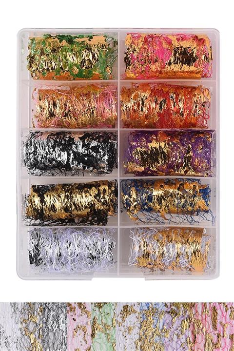 MOZIUR Tırnak Süsü Folyo Sticker F-5