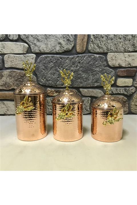 EFEMİR Japon Güllü Bakır Baharat Seti