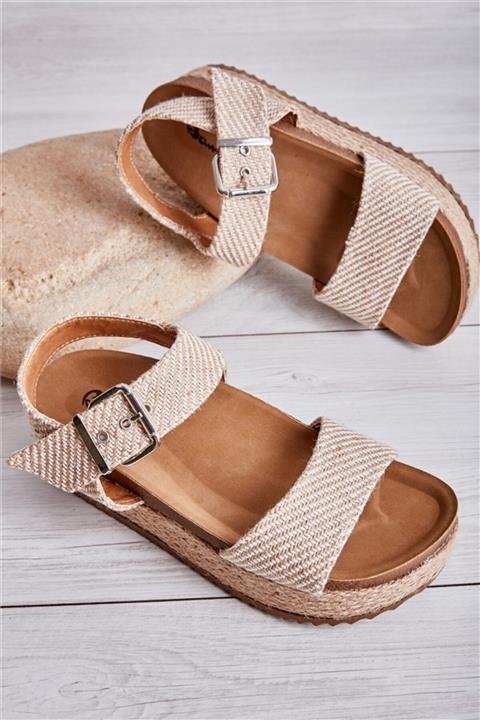 Bambi Natural Kadın Sandalet L0522300028