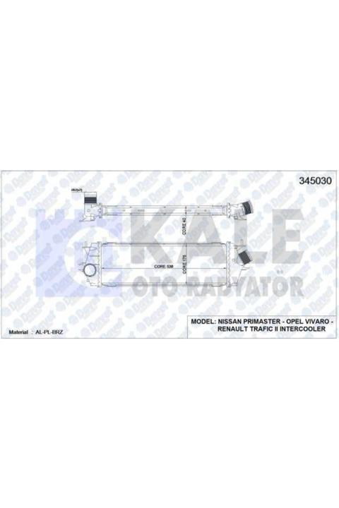 Parçafoni Turbo Radyatoru Intercooler Trafıc Iı-vıvaro 2.0 Dcı-cdtı M9r Al/pl/brz