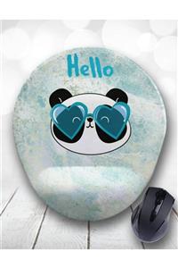 Atölye Çizgi Panda In Love Mermer Bilek Destekli Mouse Pad