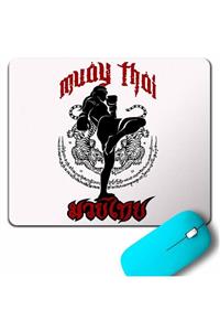 Kendim Seçtim Muay Thaı Tayland Boksu Word Wıth Fıght Mouse Pad