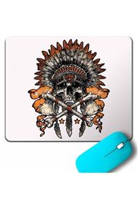 Kendim Seçtim Indıan Skull Metallıca Hindistan Kuru Kafa Mouse Pad