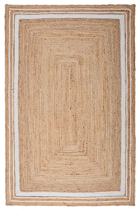 MYHOME HALI Urban Naturel El Dokuma Hasır Görünümlü Jüt Halı Full Bleach 103