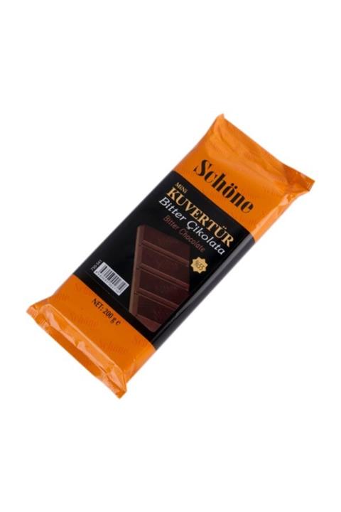 SCHÖNE Schöne Mini Bitter Kuvertür Çikolata 200 gr
