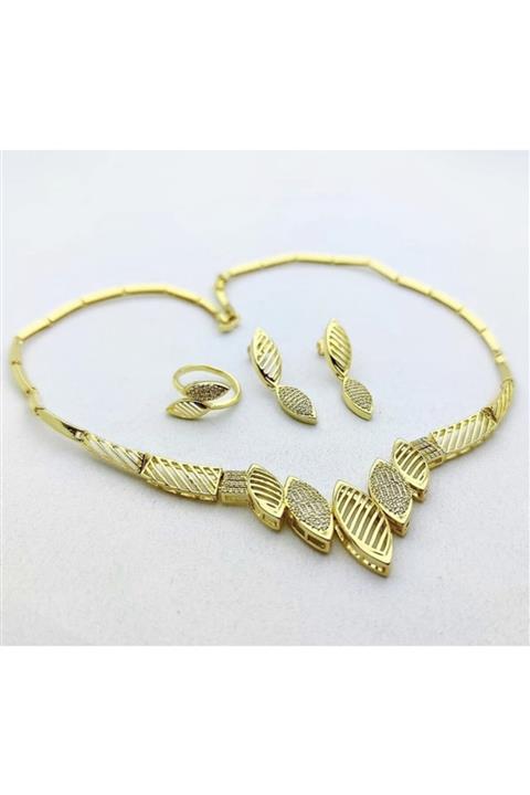 EuroGold Altın Kaplama Zirkon Set