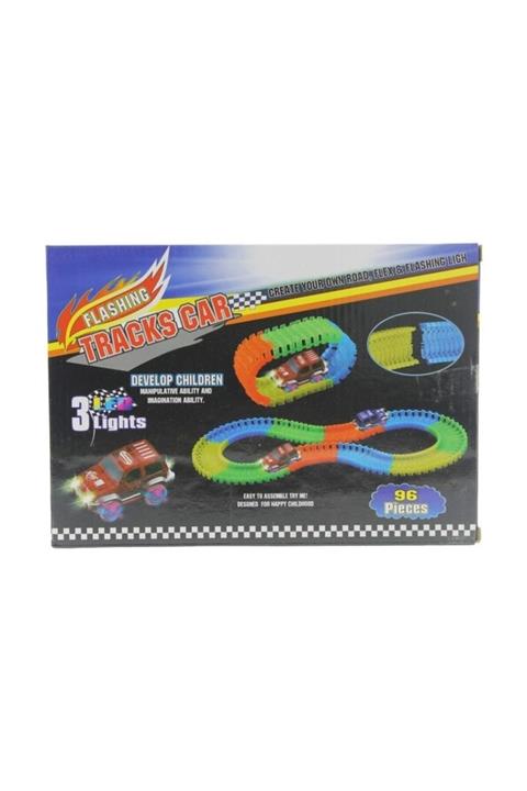 MEGA Led Işıklı Araç Ve Kurulabilir Yol Seti