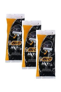 Bic (3 Paket) Metal Tıraş Bıçağı 5 'li Poşet - Kullan-at Bıc Tıraş Bıçağı