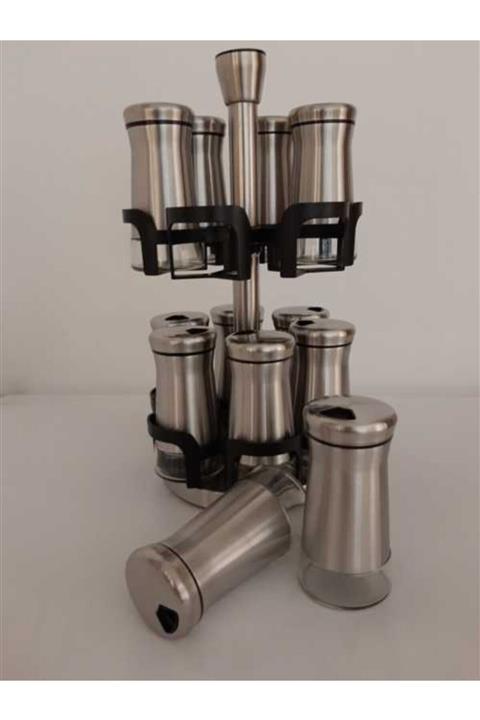 WINTERBACH 12 Parça Baharat Seti Inox Spice Bottle