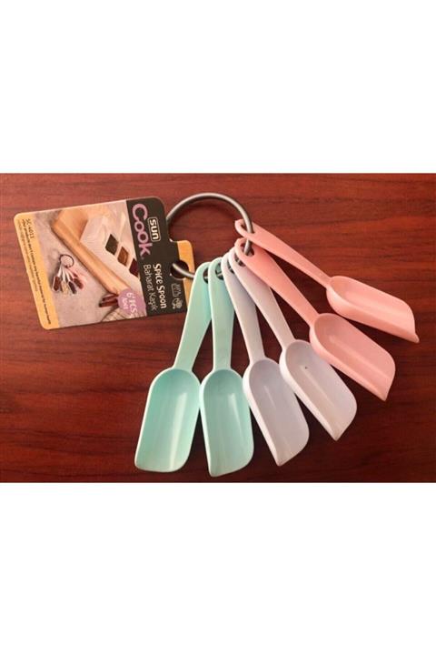 CNS HOME 6'lı Renkli Mini Baharat Kaşığı