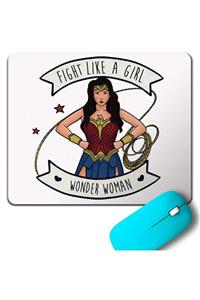 Kendim Seçtim Wonder Woman Fıght Lıke A Gırl Face Mouse Pad