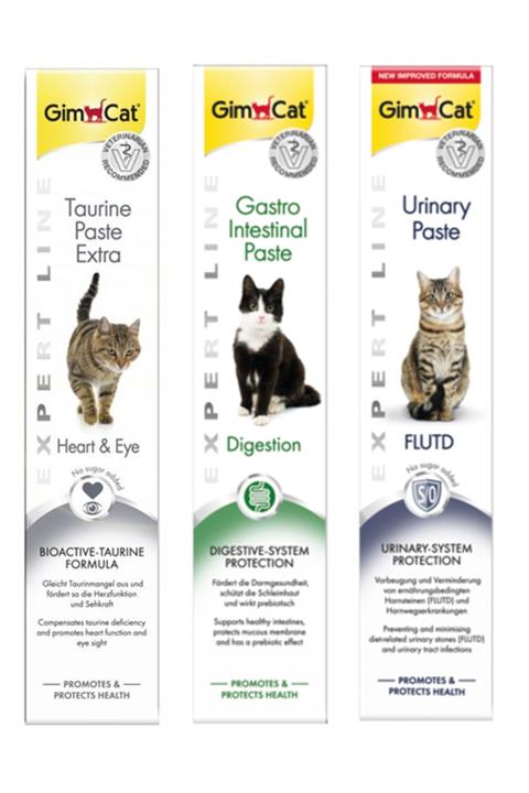 Gimcat Taurine 50gr + Gastro 50gr + Urinary 50gr Paste Kedi Macunları