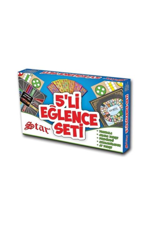 LAUREL DREAM 5 Li Eğlence Seti ( Tombala - Kızmabirader - Araba Yarışı - Fırdöndü - At Yarışı )