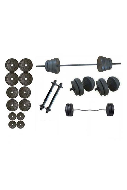 serspor 65 Kg Vidalı Halter Dambıl Z Bar Seti