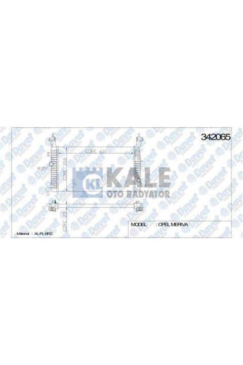 Parçafoni Su Radyatoru Opel Merıva 1.7 cdtı 03-10 Al/pl/brz Manuel