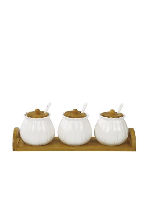 Perotti Marghe Porselen 3'lü Baharatlık 10976 Fma02008