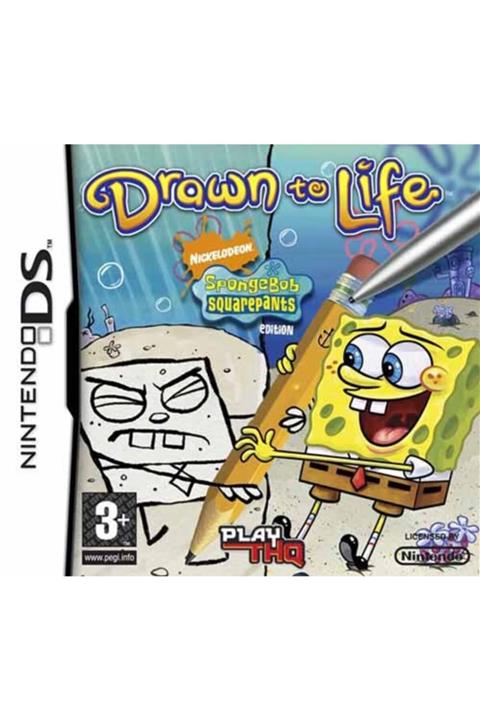 POPKONSOL Drawn To Life: Spongebob Squarepants Edition Nintendo Ds Oyun Kartı Orjinal Teşhir Kutusuz