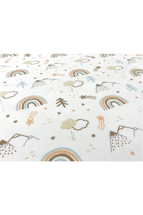 BİRLİK1952 Poplin 63 Tel Pamuklu Kumaş Rainbow