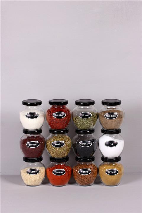 TROYA 12 Adet Metal Kapaklı Yumurta Baharatlık - 210ml