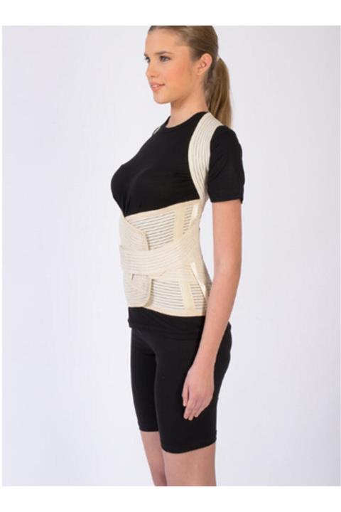 ORTOLİFE Dorselomber Çelik Balenli Bel Korsesi Kamburluk Dik Duruş Korsesi Ol-330