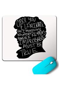 Kendim Seçtim Sherlock Holmes Inspıred Silüet Mouse Pad