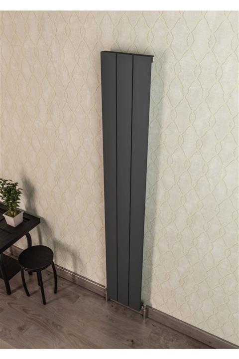 Ceycey Warma 280x1800 Mm Drama Antrasit Alüminyum Radyatör